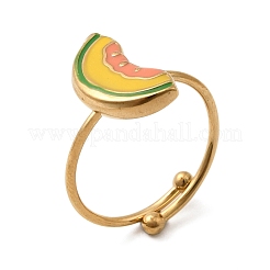 Регулируемые эмалированные манжеты из нержавеющей стали 304 для женщин&nbsp;LS-RJEW-B152-01G-01