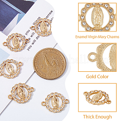 Подвески из религиозного сплава с кристаллическими стразами&nbsp;FIND-WH0416-94