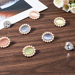 8 шт. 5 стиля клипсы для обуви из искусственного жемчуга&nbsp;FIND-CP0002-95