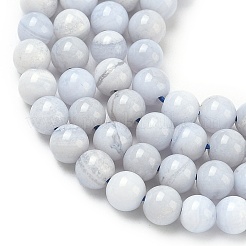 Натуральный голубой кружевной агат бисер нитей&nbsp;G-G344-A06-4mm