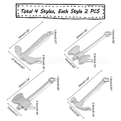 8 шт. 4 подвески из нержавеющей стали 304&nbsp;STAS-UN0031-96