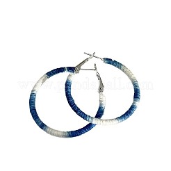 Серьги-кольца из полиэфирного сплава&nbsp;FS-WGF51EC-01