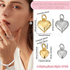 16шт 4 стиля латунные подвески&nbsp;KK-ME0001-21