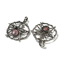 Природные подвески родонит&nbsp;G-P547-05AS-08