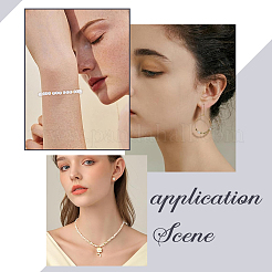 50 шт. латунные бусины с покрытием стойки&nbsp;KK-SC0005-14