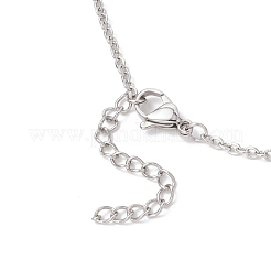 Изготовление ожерелий-мешочков из нержавеющей стали 304 для самородков драгоценных камней&nbsp;NJEW-JN05522-02