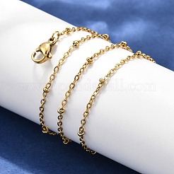 Ожерелья из нержавеющей стали 304 с цепочкой из троса&nbsp;LS-NJEW-P147-06G