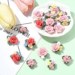 20 шт. 5 стиля фарфоровых кабошонов ручной работы&nbsp;PORC-YW0001-19