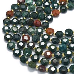 Бусины из натурального гелиотропного камня / гелиотропа G-C116-A143-01