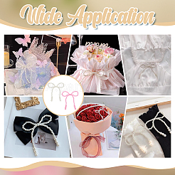 16 шт. 2-цветные акриловые аксессуары в виде бантов из искусственного жемчуга&nbsp;DIY-FG0008-64