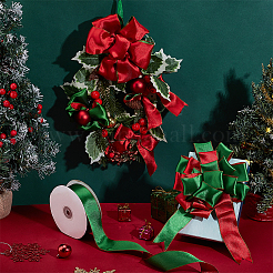 Рождественская лента из полиэстера&nbsp;OCOR-WH0105-027B