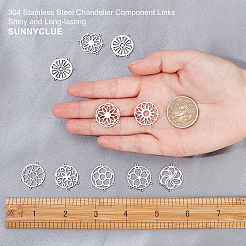 16 шт. 8 элемента люстр из нержавеющей стали 304&nbsp;GLAA-SC0003-12