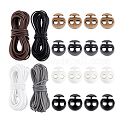 24 шт. 4-х цветные пластиковые шнуровые замки&nbsp;DIY-PH0031-52