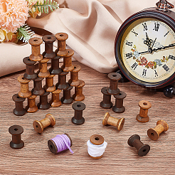 30 шт. 2-х цветные деревянные пустые катушки для проволоки&nbsp;TOOL-ME0001-04