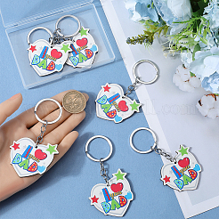 6 брелок в виде синей бороды: идеальный подарок на день отца&nbsp;AJEW-SP0001-39