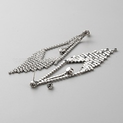 Серьги-гвоздики с ромбами&nbsp;EJEW-WH0017-12P-A