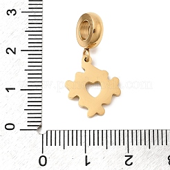 304 нержавеющая сталь цветная эмаль европейские подвески-шармы STAS-D153-01A-G