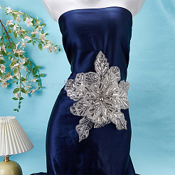 1 шт. 3d цветок полиэстер вышитый орнамент аксессуары&nbsp;DIY-FG0007-60A