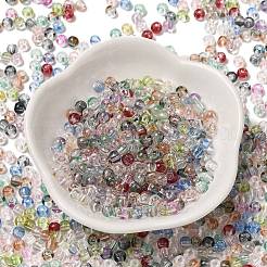 Прозрачные цвета стеклянные круглые бусины&nbsp;SEED-F006-05A-08