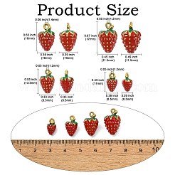 8 шт. 4 стиля эмалевых подвесок из нержавеющей стали 304&nbsp;STAS-CJ0003-32
