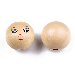 Незавершенные бусы из натурального дерева&nbsp;LS-X-WOOD-T019-31-A-18mm