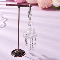 Подвесные украшения из сплава облаков и синтетического лунного камня&nbsp;HJEW-TA00329