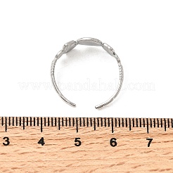 Настройки открытого кольца манжеты из нержавеющей стали 304&nbsp;RJEW-H261-22P