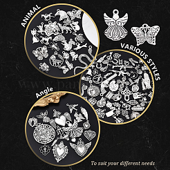 100 шт. 100 стиля подвески из сплава в тибетском стиле&nbsp;TIBEP-YW0002-01