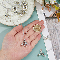 12 шт. сплав зубчатые мобильные ремни&nbsp;HJEW-FH00166