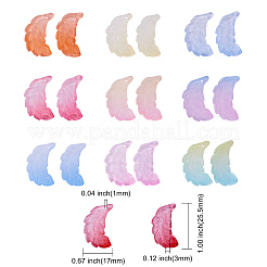 100шт 10 цвета стеклянные подвески&nbsp;GLAA-CJ0001-47
