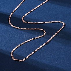 Латунных звено цепи ожерелья&nbsp;NJEW-D302-11RG