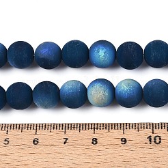 Нити из матовых непрозрачных стеклянных бусин&nbsp;LS-GLAA-T032-P10mm-MBB14