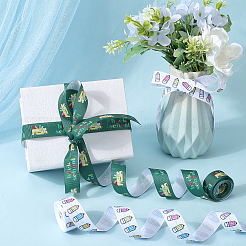 2 рулон 2 стиля полиэстеровая цветная печатная лента в рубчик на школьную тематику&nbsp;OCOR-GF0004-23C