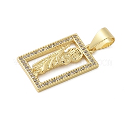 Латунные микро проложить кубического циркония подвески&nbsp;KK-P293-26A-G