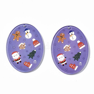 Прозрачные акриловые подвески с принтом&nbsp;KY-S163-330-1