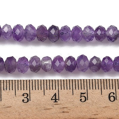 Природный аметист нитей бисера&nbsp;G-D344-A37-01-1