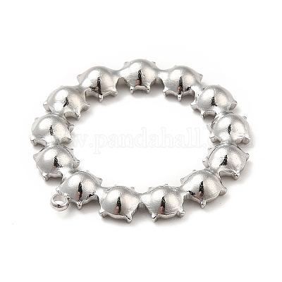 Подвеска из нержавеющей стали 304 со стразами&nbsp;LS-STAS-P312-07P-1