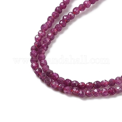 Натуральные рубиновые бисерные пряди&nbsp;G-K366-C09-2mm-1