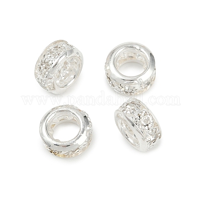 Латунные бусины со стразами &nbsp;KK-U071-02C-01S-1