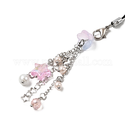 Мобильные ремни из стекла и акрила&nbsp;HJEW-SW00079-04-1