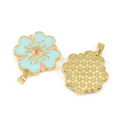 Латунь эмаль подвески&nbsp;KK-I477-06G-1