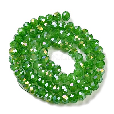 Запекание гальванических нитей стеклянных бусин DGLA-A039-J10mm-B11-1