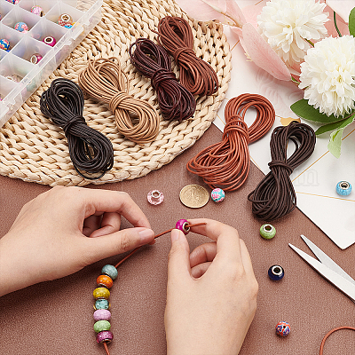 30 ярд двухцветного шнура из коровьей кожи&nbsp;WL-PH0004-23A-1