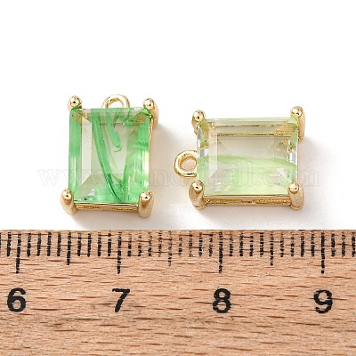 Латунь стекло амулеты&nbsp;KK-Z141-12G-1