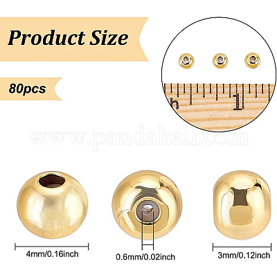 Латунные бусины&nbsp;KK-BC0008-70-1