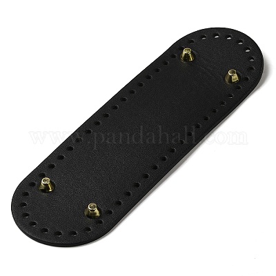 Искусственная кожа овальное длинное дно для вязания сумки&nbsp;DIY-K079-01C-1