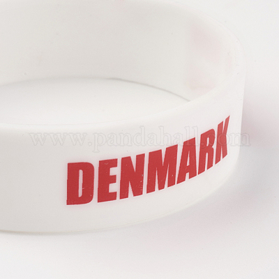 Браслеты из силиконового браслета&nbsp;X-BJEW-K168-01J-1