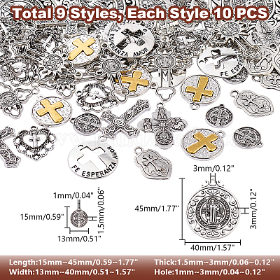 Подвески из сплава в тибетском стиле&nbsp;TIBEP-WR0001-01-1