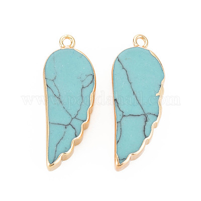 Синтетические бирюзовые подвески G-N326-127-A01-1