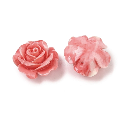 Резные бусины из синтетического коралла&nbsp;SHEL-Z003-03B-1